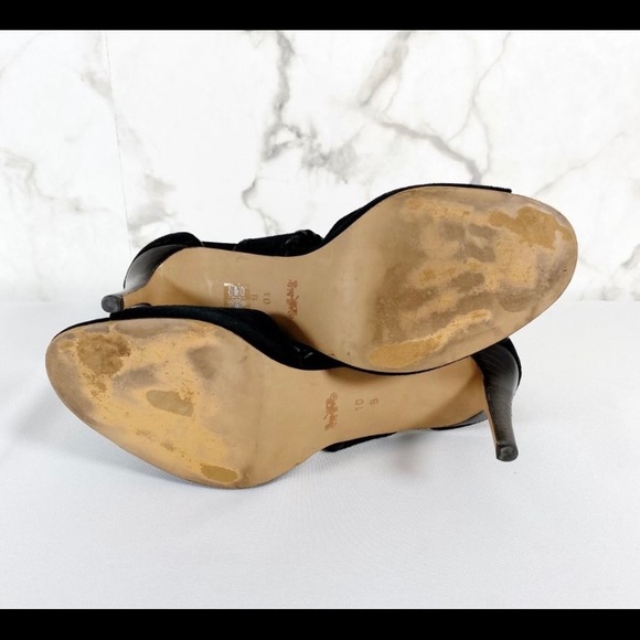 Coach Henny Lambskin Leather Criss Cross Heels - Picture 4 of 5